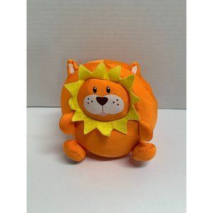 GMA Lion Ball Plush Stuffed Animal Doll 7.5 in Wide orange Yellow